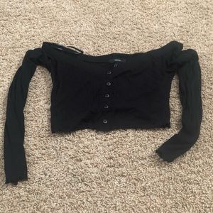 Black crop top
